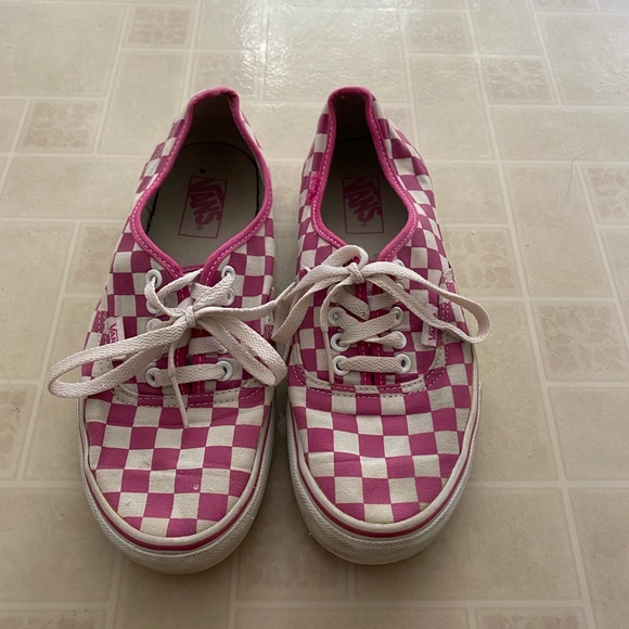 vans authentic pink
